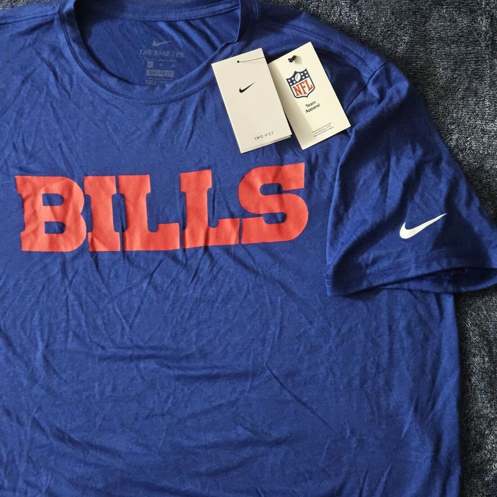 The Nike Tee NFL Buffalo Bills Blue Dri-Fit Shirt Mens Size XL NFL